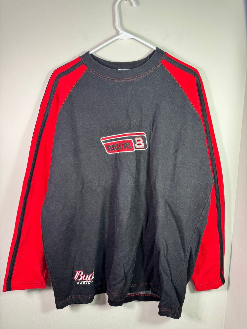 Vintage Dale Earnhardt Jr #8 Bud Racing Long Sleeve Size Medium